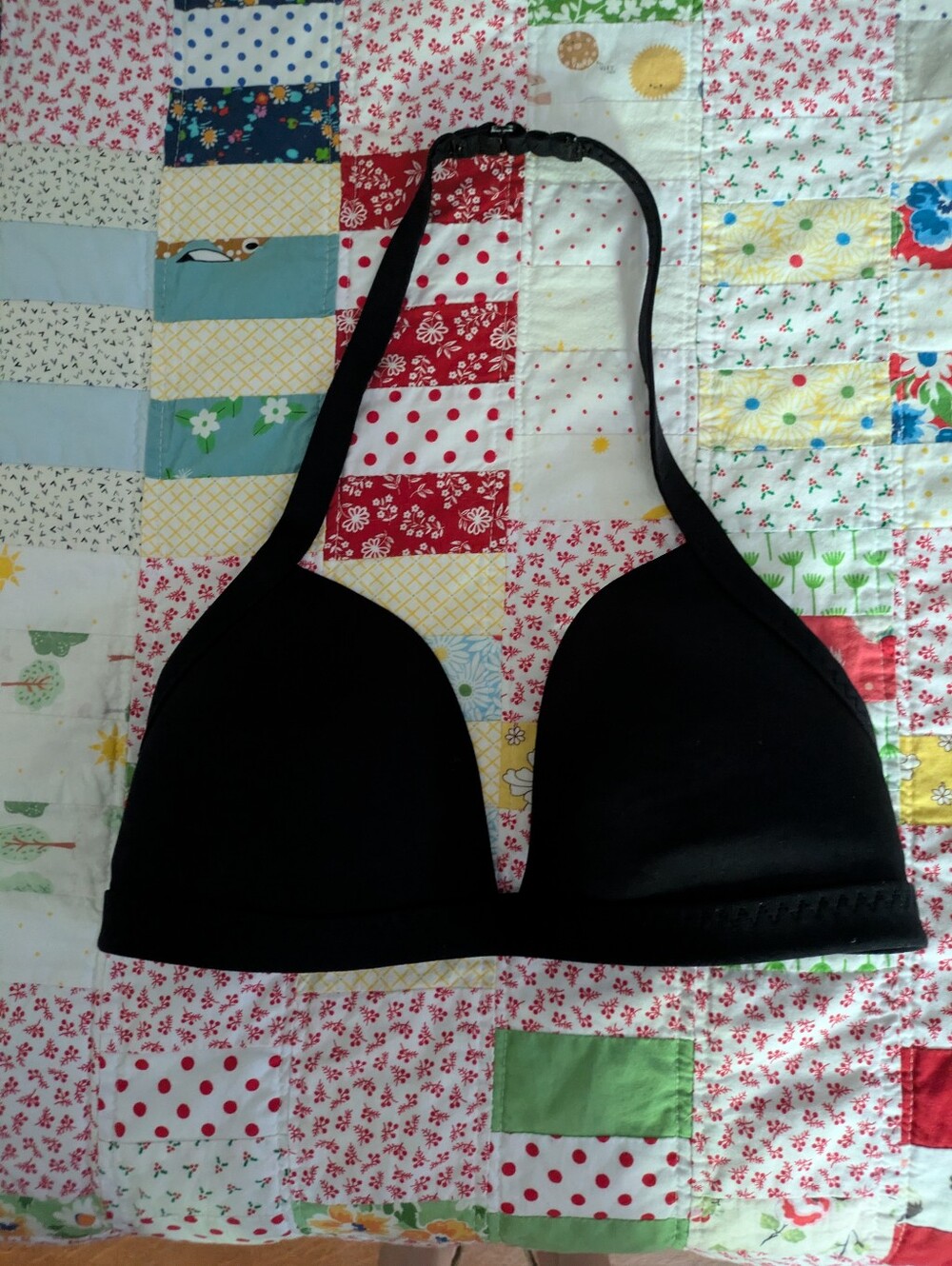 Lands' End Wireless Halter Bikini Top